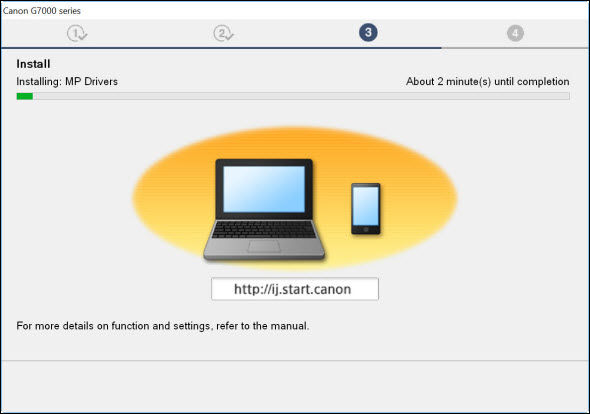 PIXMA G7020 USB Setup - Windows
