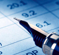 Pen hovering above paper