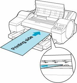 How to set the paper to front (iPF5100)