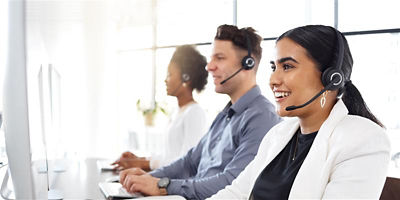 people at their workstation