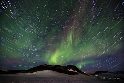 Aurora and Star Trail