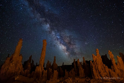 Shot of the milky way taken at Mono Lake