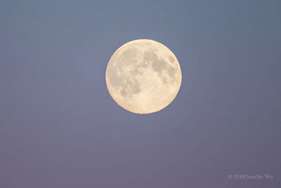 Full Moon and Twilight with Teleconverter