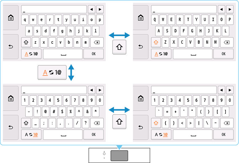 Entering Letters, Numbers, and Symbols - TR8620