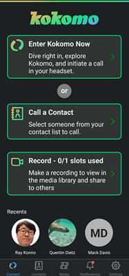 kokomo app home screen