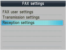 Checking / changing Rejecting fax reception (MX870)