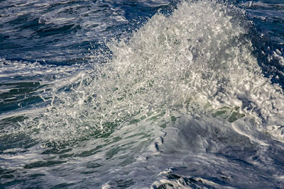 Close up image of ocean water splashing