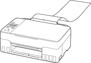 Load long-length paper without opening the paper support