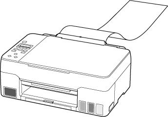 Load long-length paper without opening the paper support