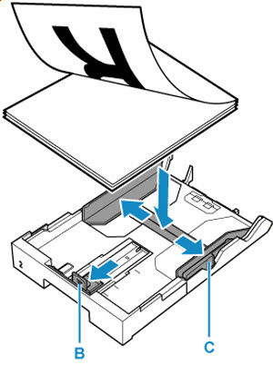 Load the paper face down