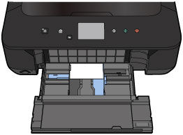 Load small paper by pushing it into the back of the cassette