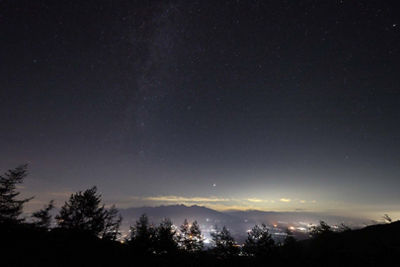 Long exposure sky scene