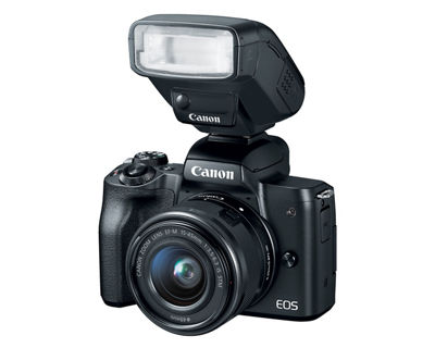 Canon EOS M50 - Black with EF-M 15-45mm and Speedlite 270 EX II