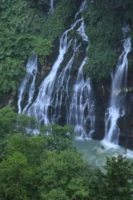 vertical video of waterfall