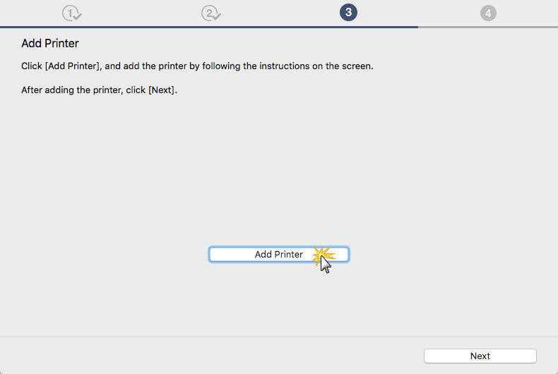 Setting up the Printer for use on a Wired LAN - Establishing connection ...