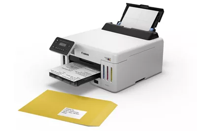 MAXIFY GX5110 - 3 Quarter View with an Envelope