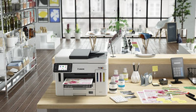 MAXIFY GX7110 - Front View on a Desk