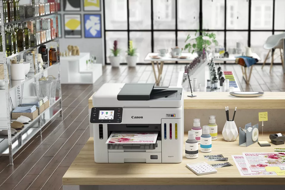 MAXIFY GX7110 - Front View on a Desk