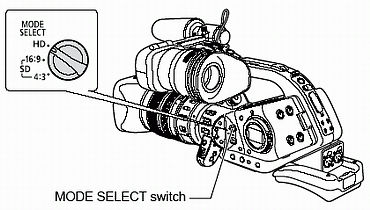 Recording in 16:9 mode with the XL H1 series camcorder