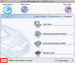 Scan With MP Navigator on a PIXMA MX882 to a Mac