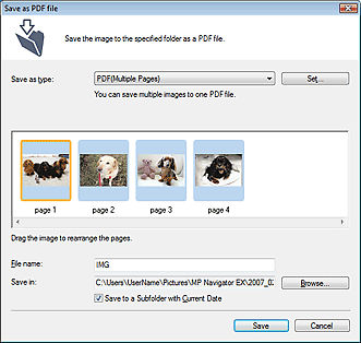 Batch (Automatic Document Feeder) scanning using MP Navigator EX on an ...
