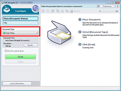 Scan Multiple Items at Once With MP Navigator EX