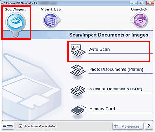 Scan using MP Navigator EX - MX420 (Windows)