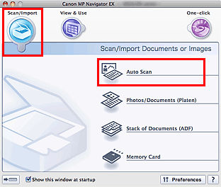 Scan using MP Navigator EX - MX892 (Mac)