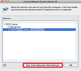 Scanning using the Operation Panel (Mac) - MG6220
