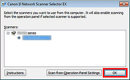 Scanning using the Operation Panel (Windows) - MX420