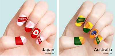 Canon Nail Sticker Designs for Rugby World Cup 2019