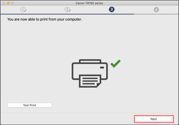 On this screen, click Next (outlined in red) to proceed