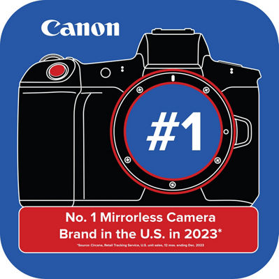 Canon - No. 1 Mirrorless Camera Brand in the U.S. in 2023