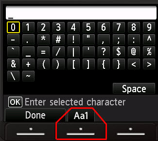 Aa1 button
