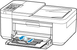 Pull the paper output support and open the output tray extension