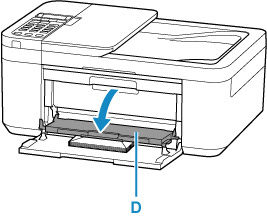 Open the paper output tray
