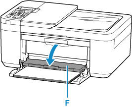 Open the paper output tray