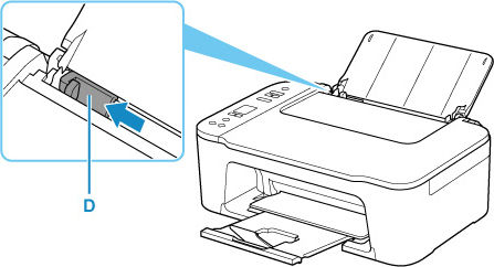 Open the paper guide (D)