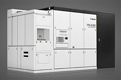 Canon optical lithography equipment.