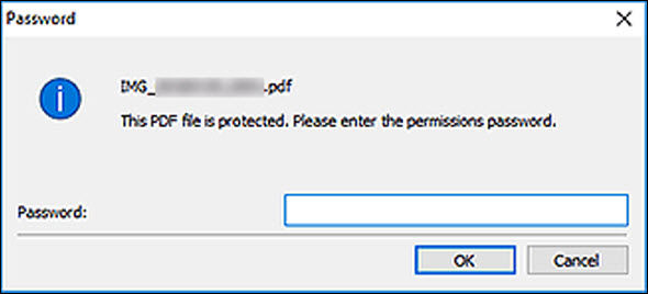 IJ Scan Utility (Windows) - Editing Password-Protected PDF Files ...