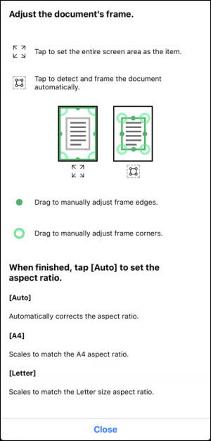 Information regarding perspective correction