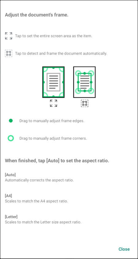 Information on the Perspective Correction function