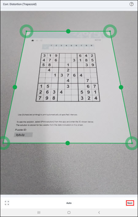 Drag a point in one of the corners of the frame, or drag one of the points in the middle of each side of the frame