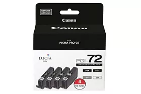 PGI-72 Ink Value Pack with Chroma Optimizer (4 Ink Tanks)