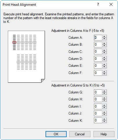 Perform print head alignment from the unit - MG2120