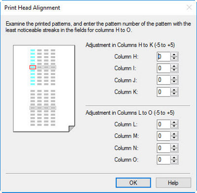 Aligning The Print Head Manually From A Windows PC - IX6820/iP8720