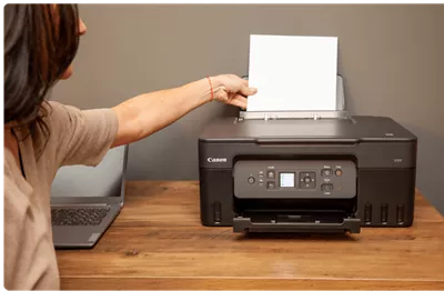 PIXMA G3270 - Paper Being Feed Into Printer