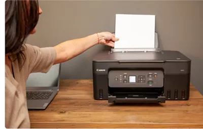 PIXMA G3272 - Paper Being Feed Into Printer