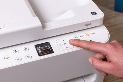 PIXMA TR7120 - Person Using Printer's Control Panel