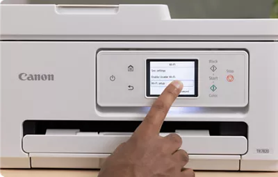 PIXMA TR7820 - Person Using Touch Screen